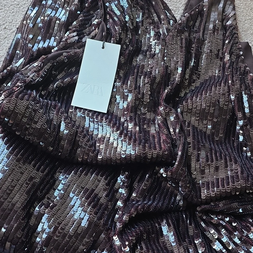 Zara LIMITED EDITION SEQUIN BALLOON JUMPSUIT Size S and L